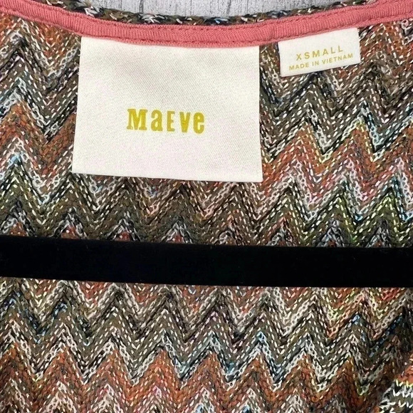 Maeve Westwater Sleeveless Chevron Knit Dress Size‎ X Small - Picture 4 of 7